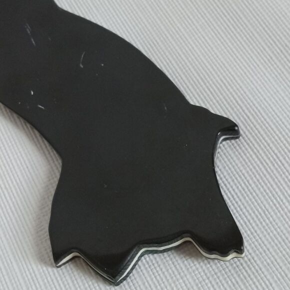 Vintage Unsigned Lee Sands Dyed Mother Of Pearl Large Parrot Statement Pendant - Picture 10 of 10